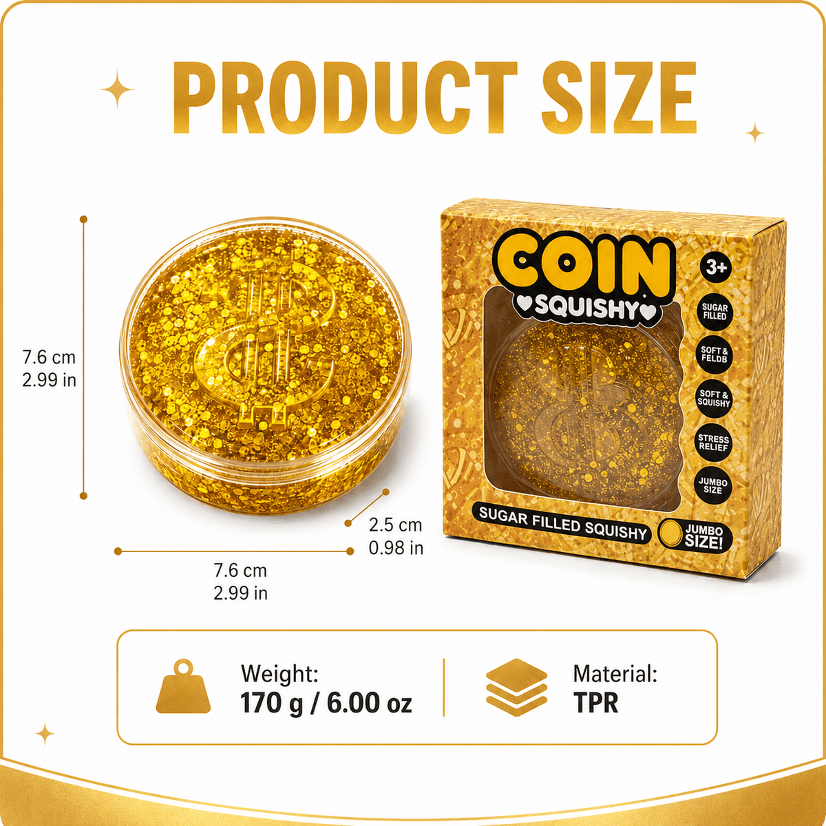 Gold Coin Squishy