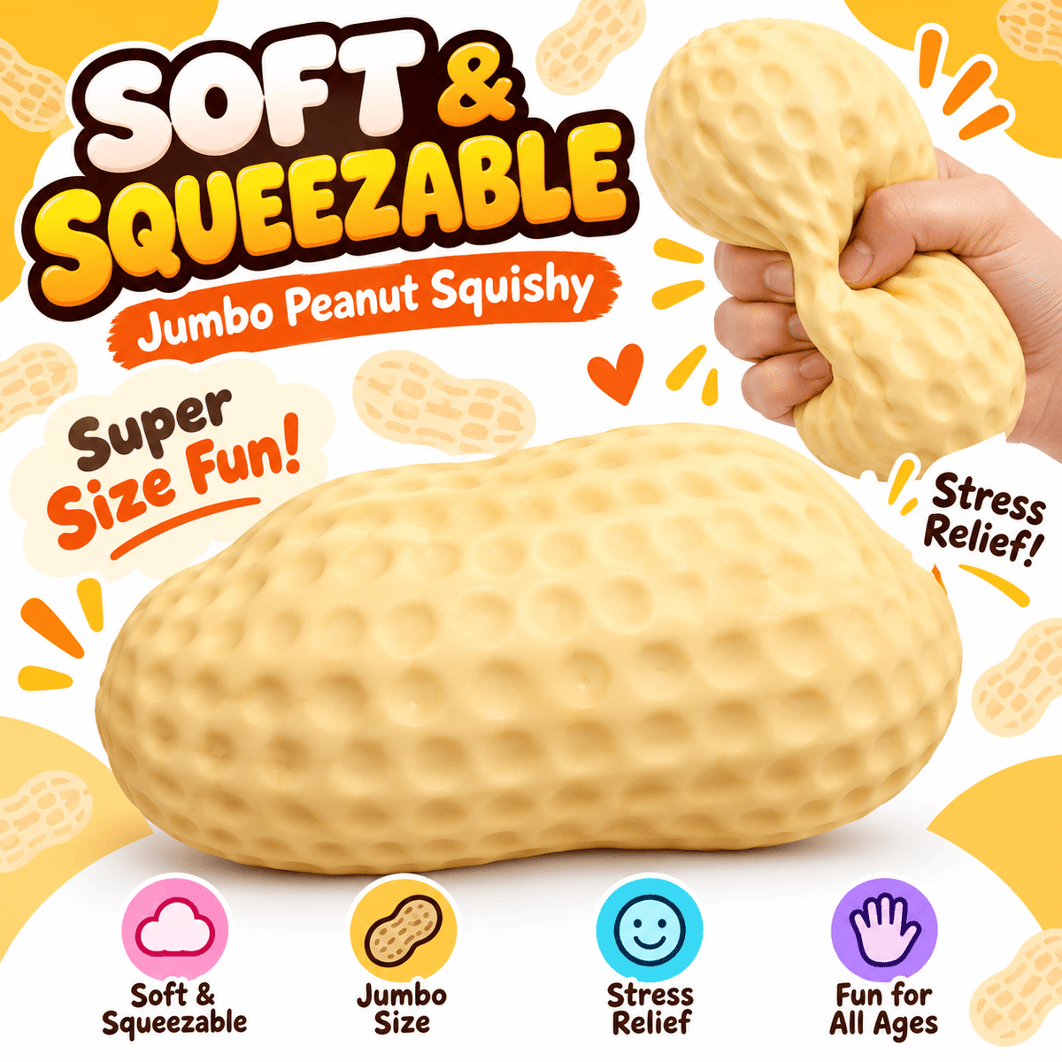 Jumbo Peanut Squishy